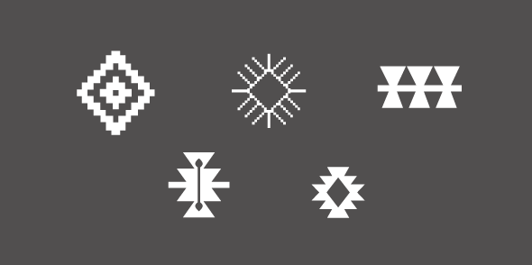 悪魔の目、邪視の文様の画像